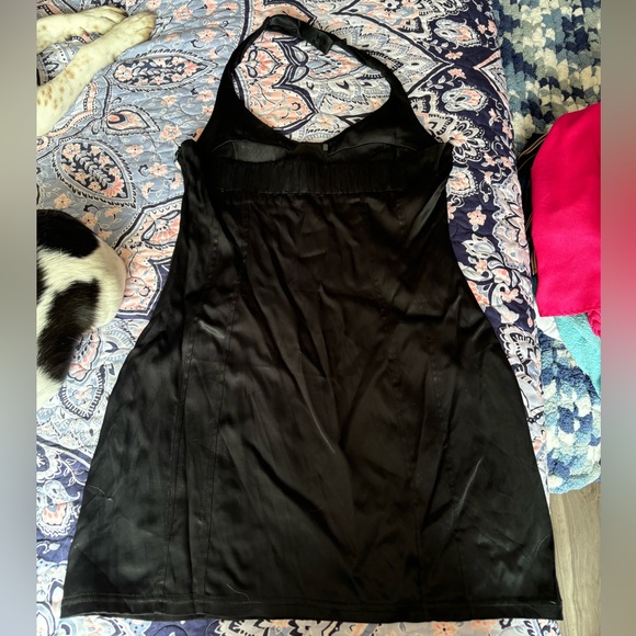 Black Zara Halter Mini Dress - Picture 2 of 3